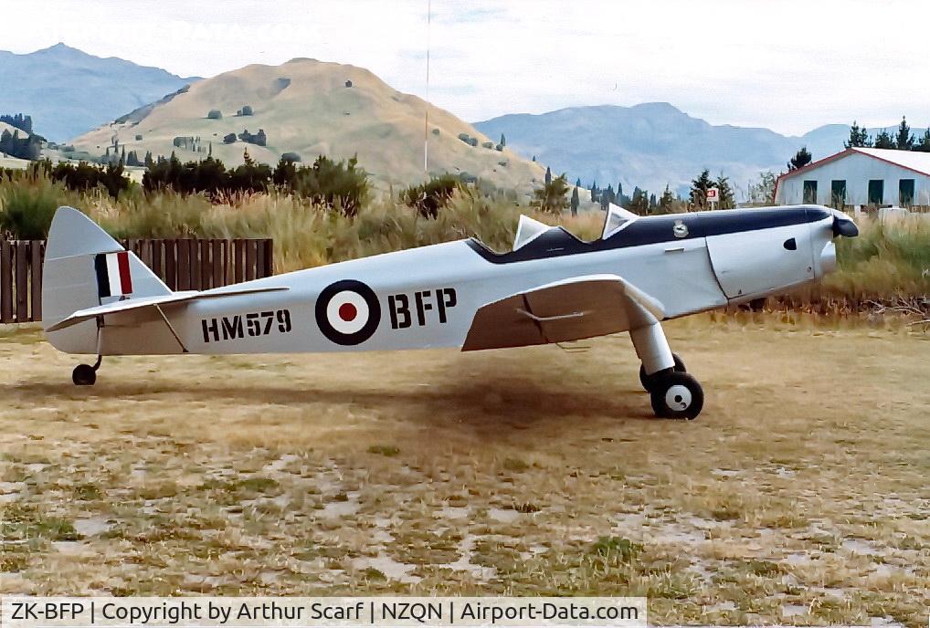 ZK-BFP, De Havilland DH-94 Moth Minor C/N 9403, ZK-BFP Queenstown NZ c.1978