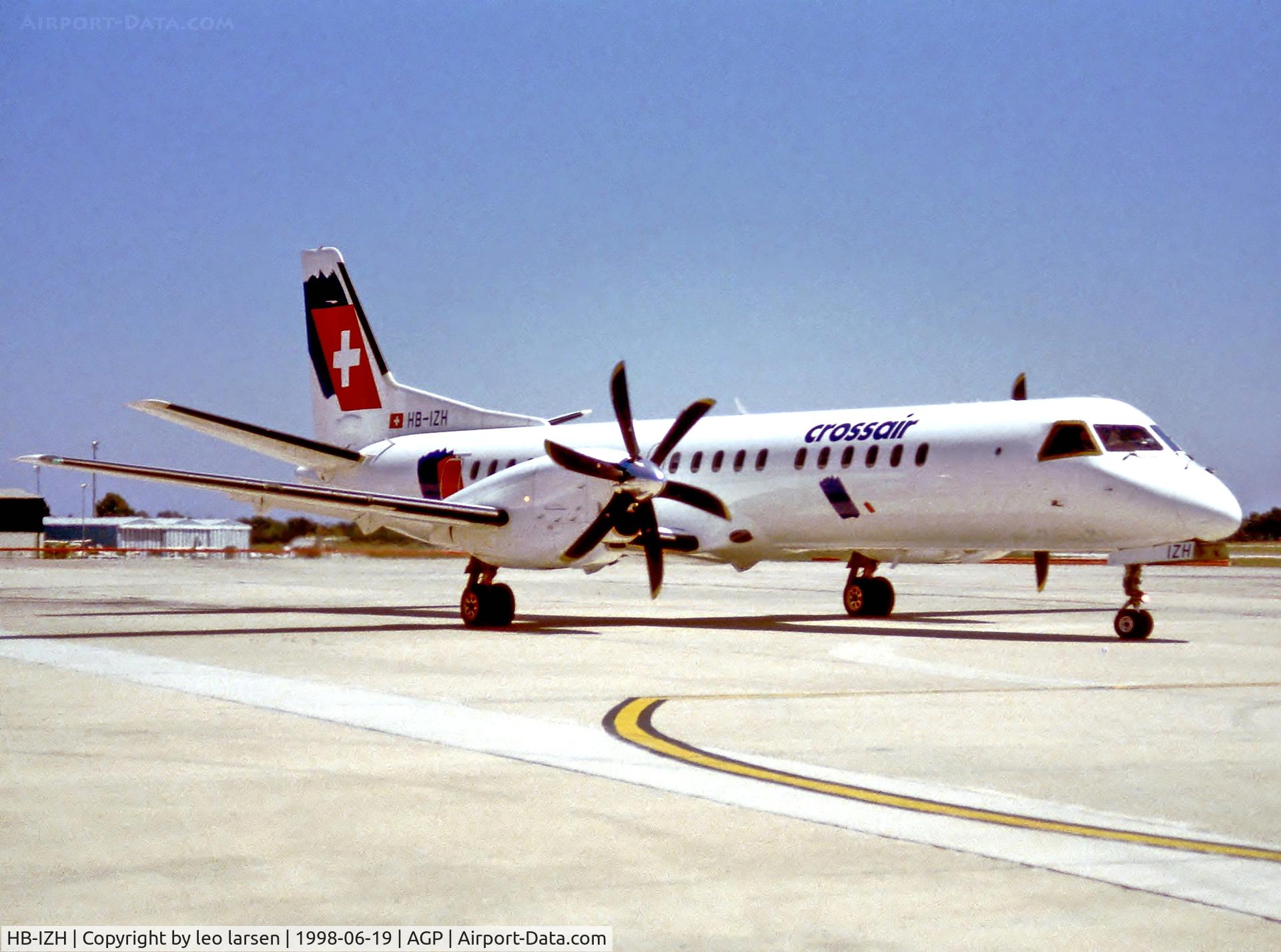 HB-IZH, 1994 Saab 2000 C/N 2000-011, Malaga 19.6.98
