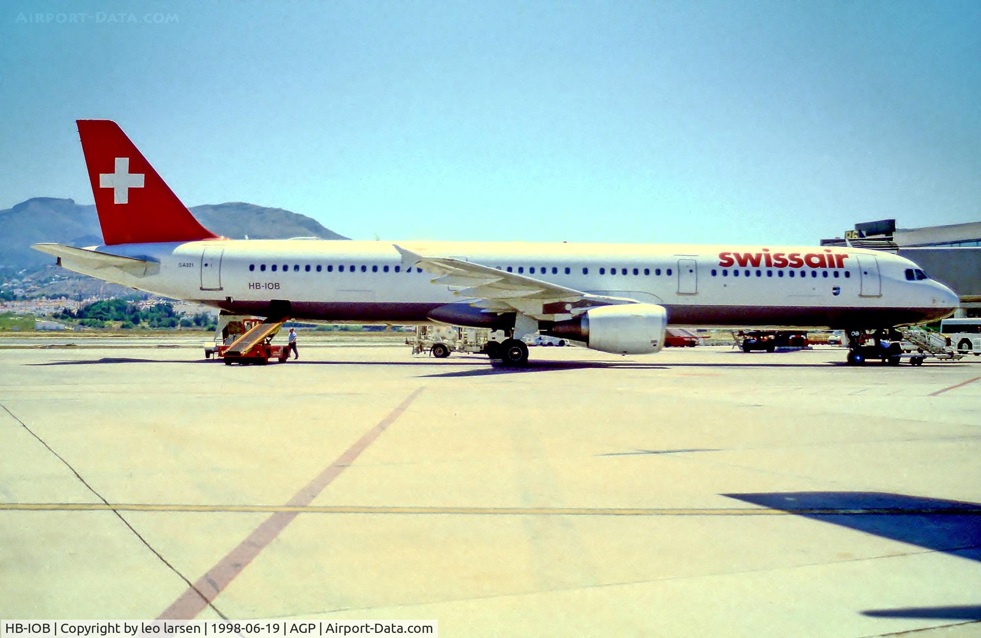 HB-IOB, 1994 Airbus A321-111 C/N 519, Malaga 19.6.98