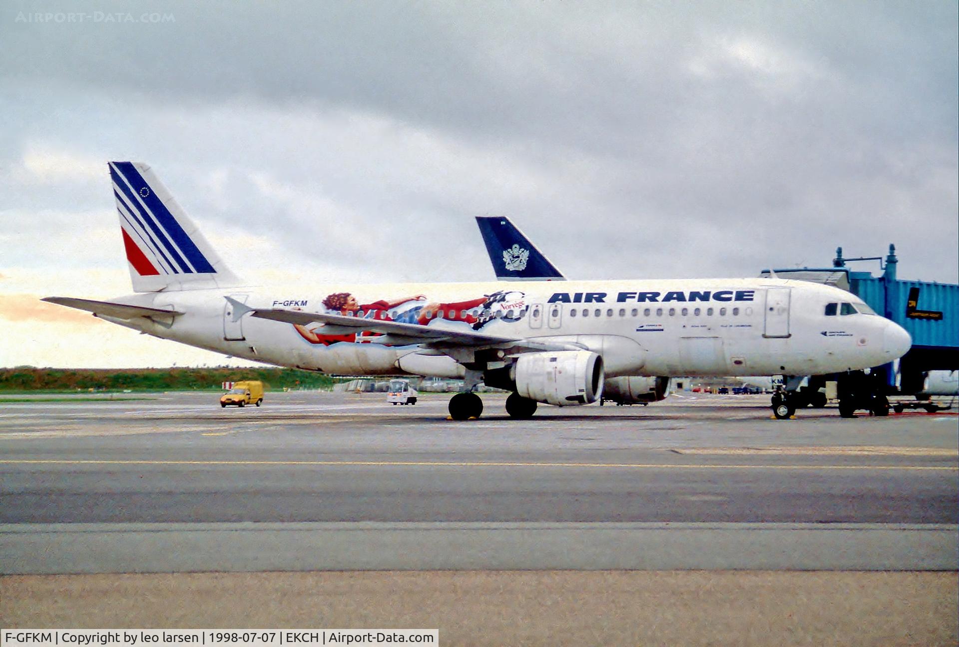 F-GFKM, 1990 Airbus A320-211 C/N 0102, Copenhagen 7.7.98