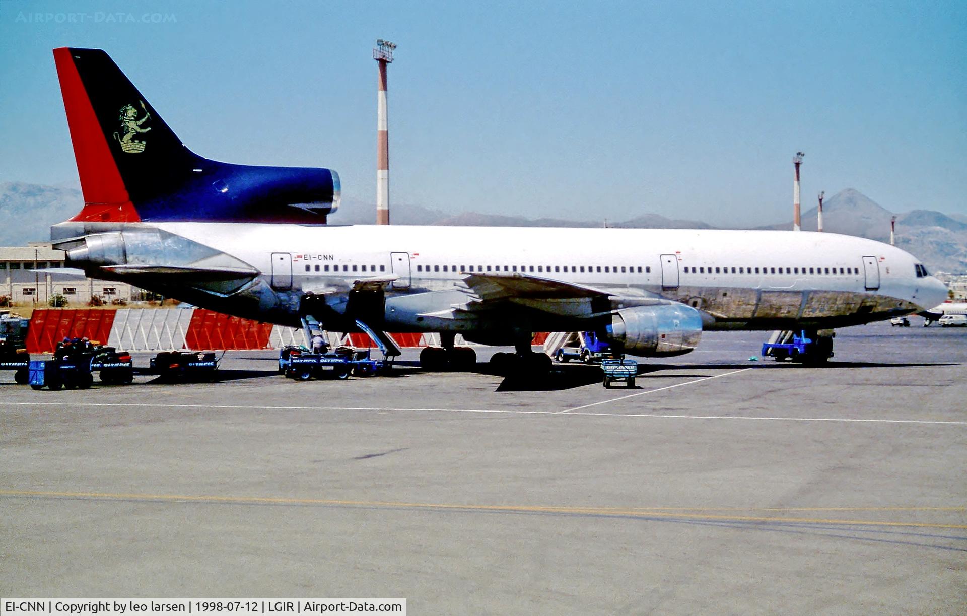 EI-CNN, 1972 Lockheed L-1011-385-1 TriStar 1 C/N 193E-1024, Heraklion 12.7.98