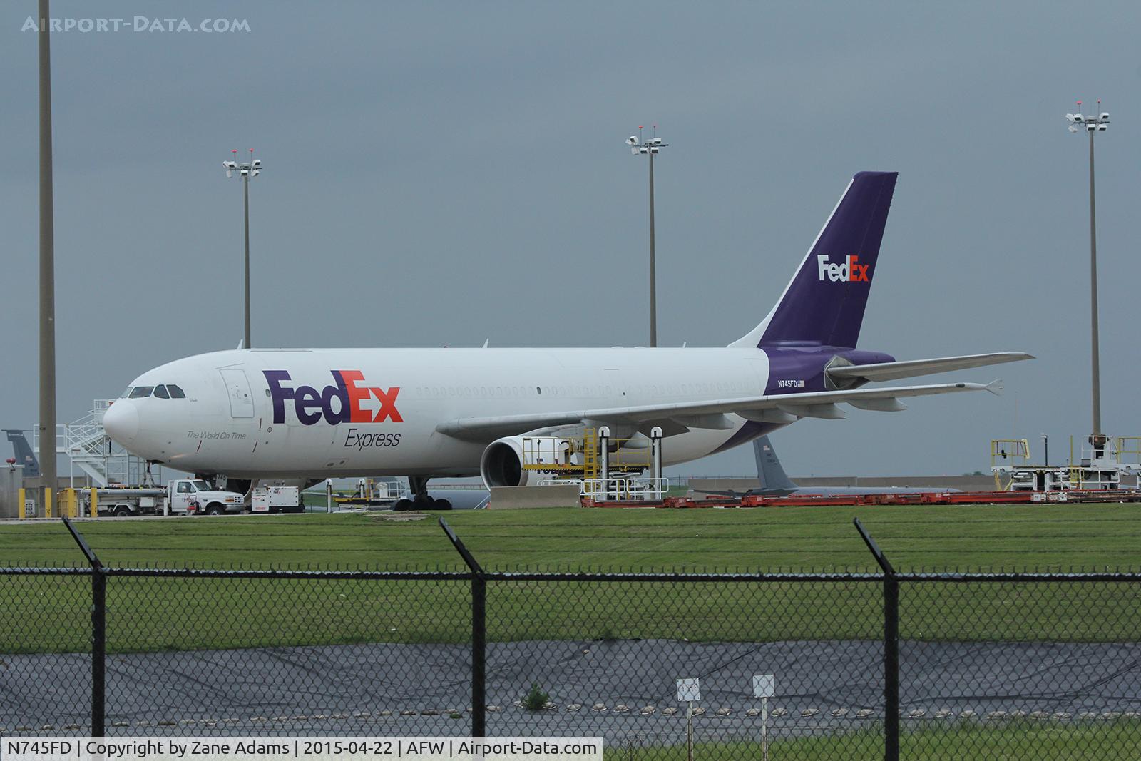 N745FD, 1992 Airbus A300B4-622R C/N 668, On the FedEx ramp at Alliance Airport - Fort Worth, TX