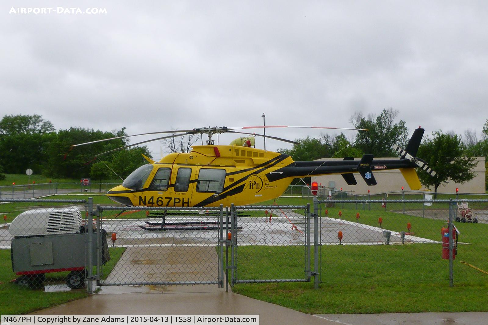 N467PH, 1997 Bell 407 C/N 53142, At Denton Regional Medical Center
