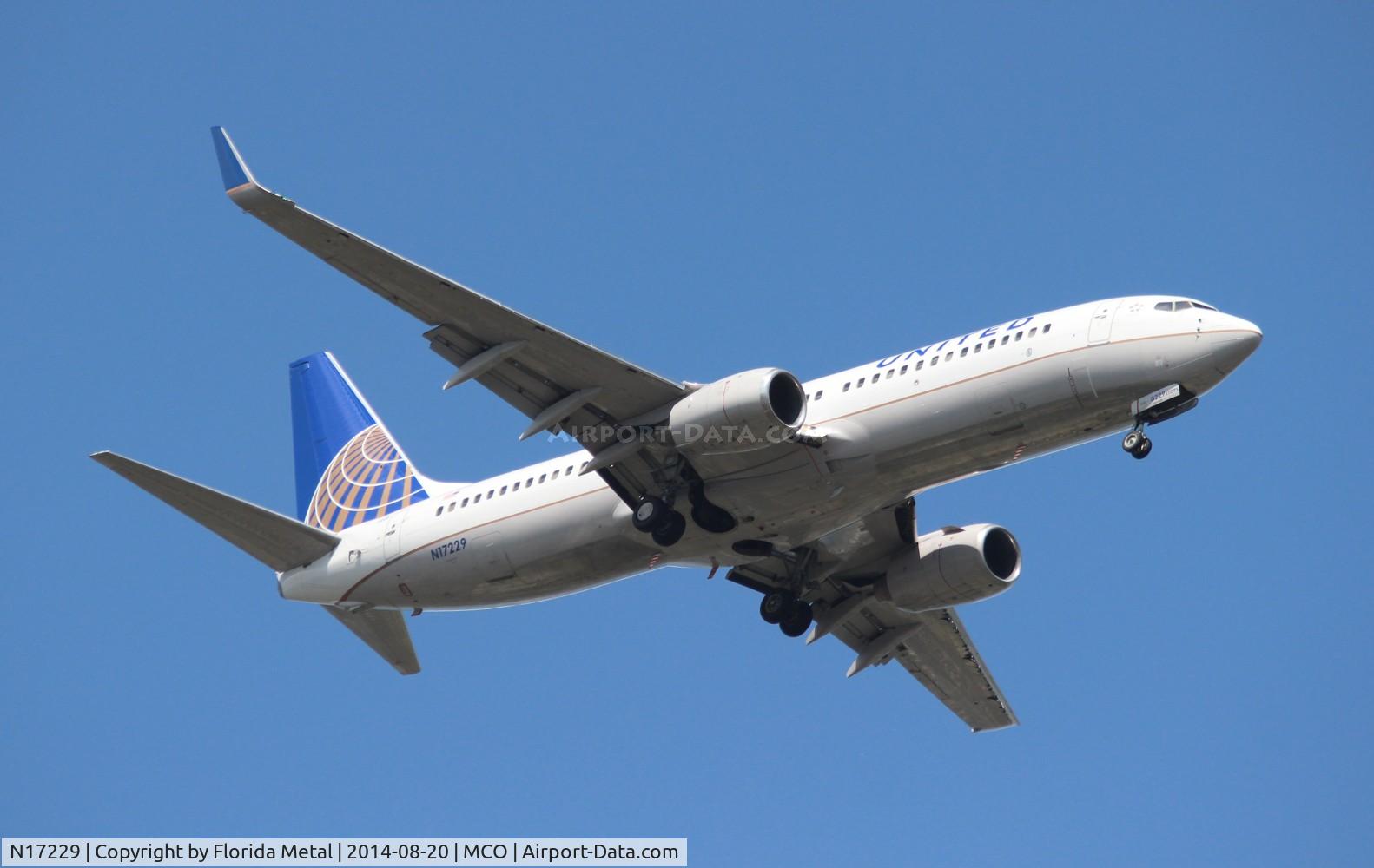 N17229, 1999 Boeing 737-824 C/N 28793, United