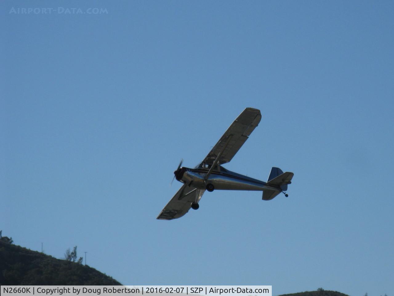 N2660K, 1947 Luscombe 8E Silvaire C/N 5387, 1947 Luscombe 8E SILVAIRE, Continental C85 85 Hp, another takeoff climb Rwy 04