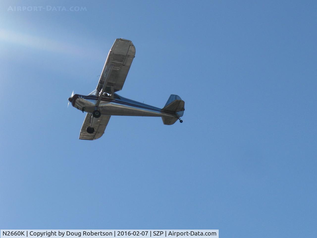 N2660K, 1947 Luscombe 8E Silvaire C/N 5387, 1947 Luscombe 8E SILVAIRE, Continental C85 85 Hp, takeoff climb Rwy 04