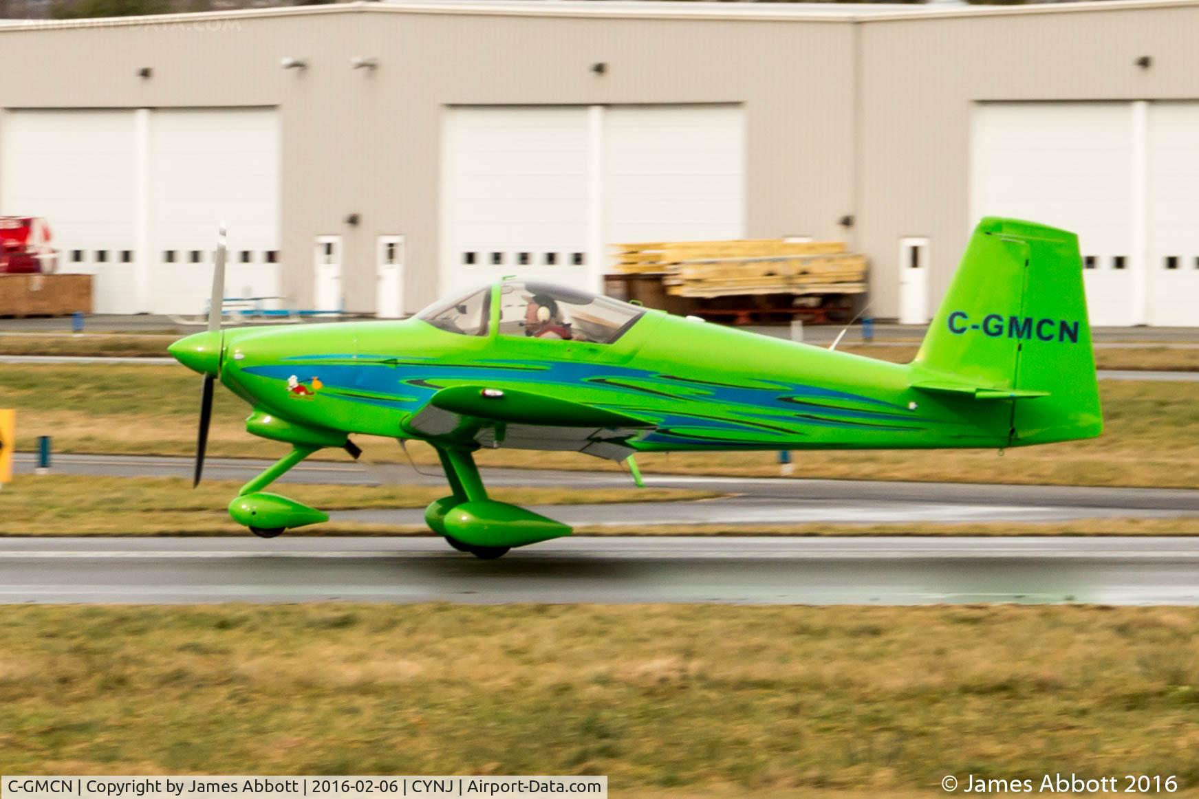 C-GMCN, 2007 Vans RV-7A C/N 72002, Take off roll at Langley Regional
