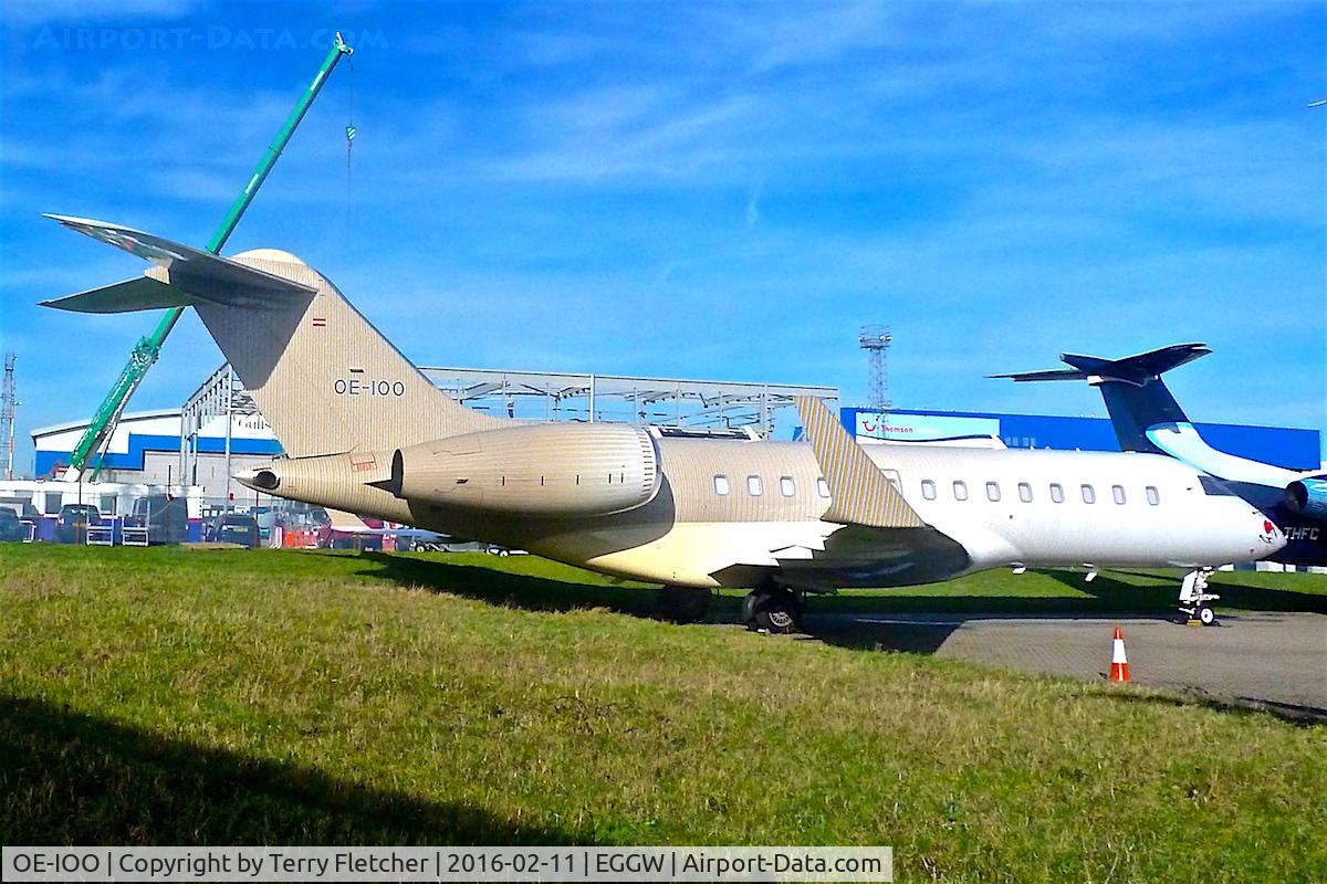 OE-IOO, 2008 Bombardier BD-700-1A10 Global 5000 C/N 9301, 2008 Bombardier BD-700-1A11, c/n: 9301 at Luton