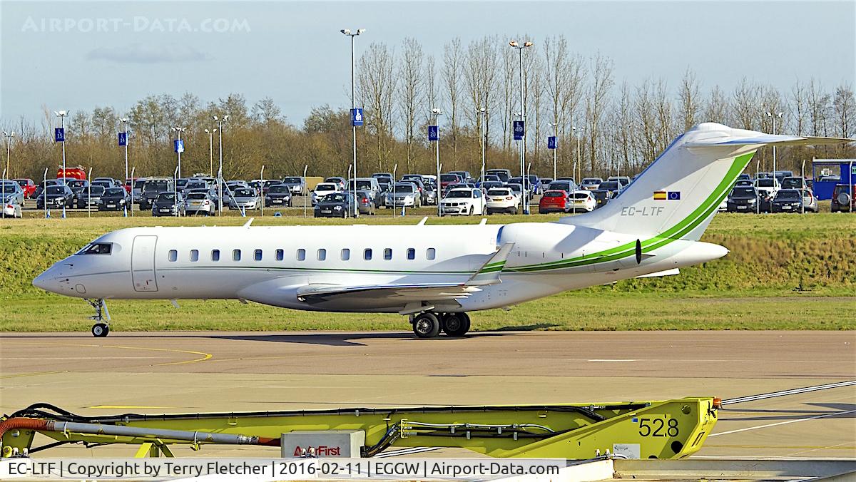 EC-LTF, 2011 Bombardier BD-700-1A10 Global 6000 C/N 9464, 2011 Bombardier BD-700-1A10 Global 6000, c/n: 9464 at Luton