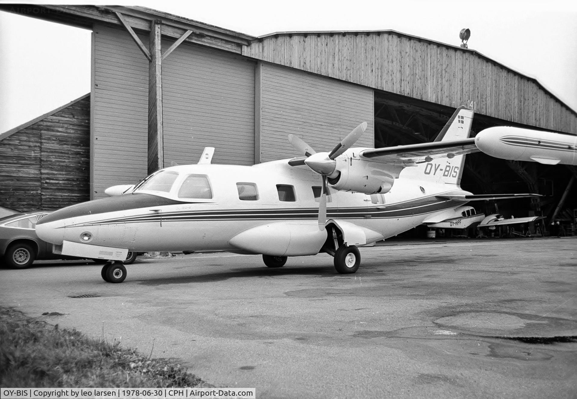 OY-BIS, 1974 Mitsubishi MU-2B-35 C/N 630, Copenhagen 30.6.78