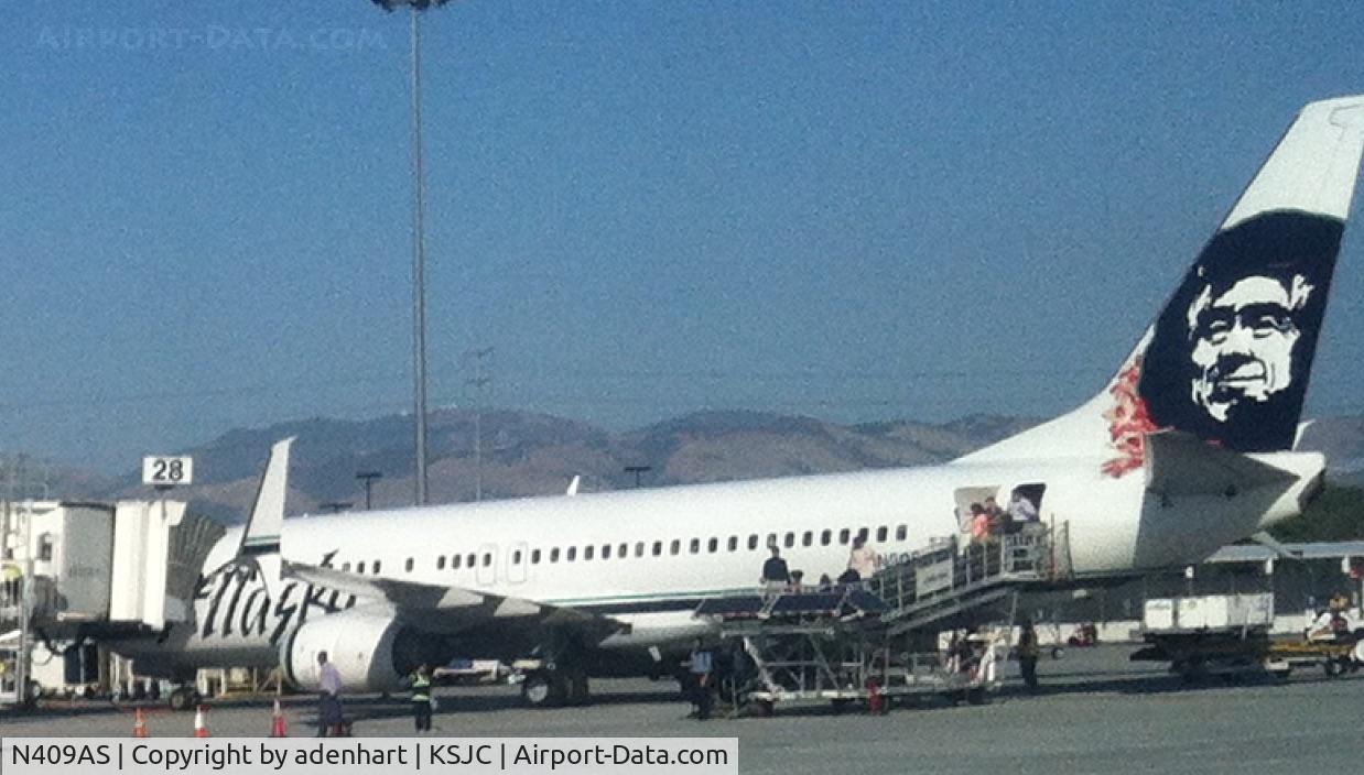 N409AS, 2012 Boeing 737-990/ER C/N 41733, Alaska Airlines at KSJC