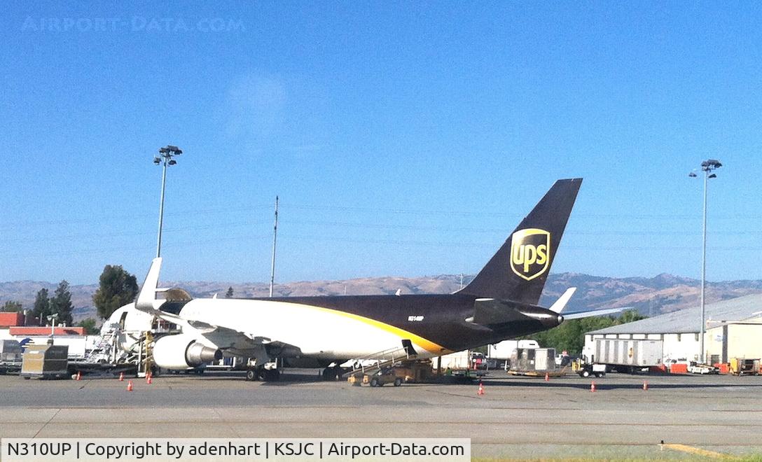 N310UP, 1996 Boeing 767-34AF C/N 27762, UPS N310UP at KSJC