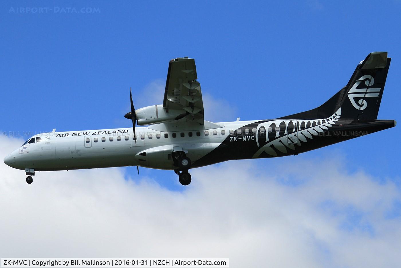 ZK-MVC, 2013 ATR 72-600 C/N 1084, finals to 02