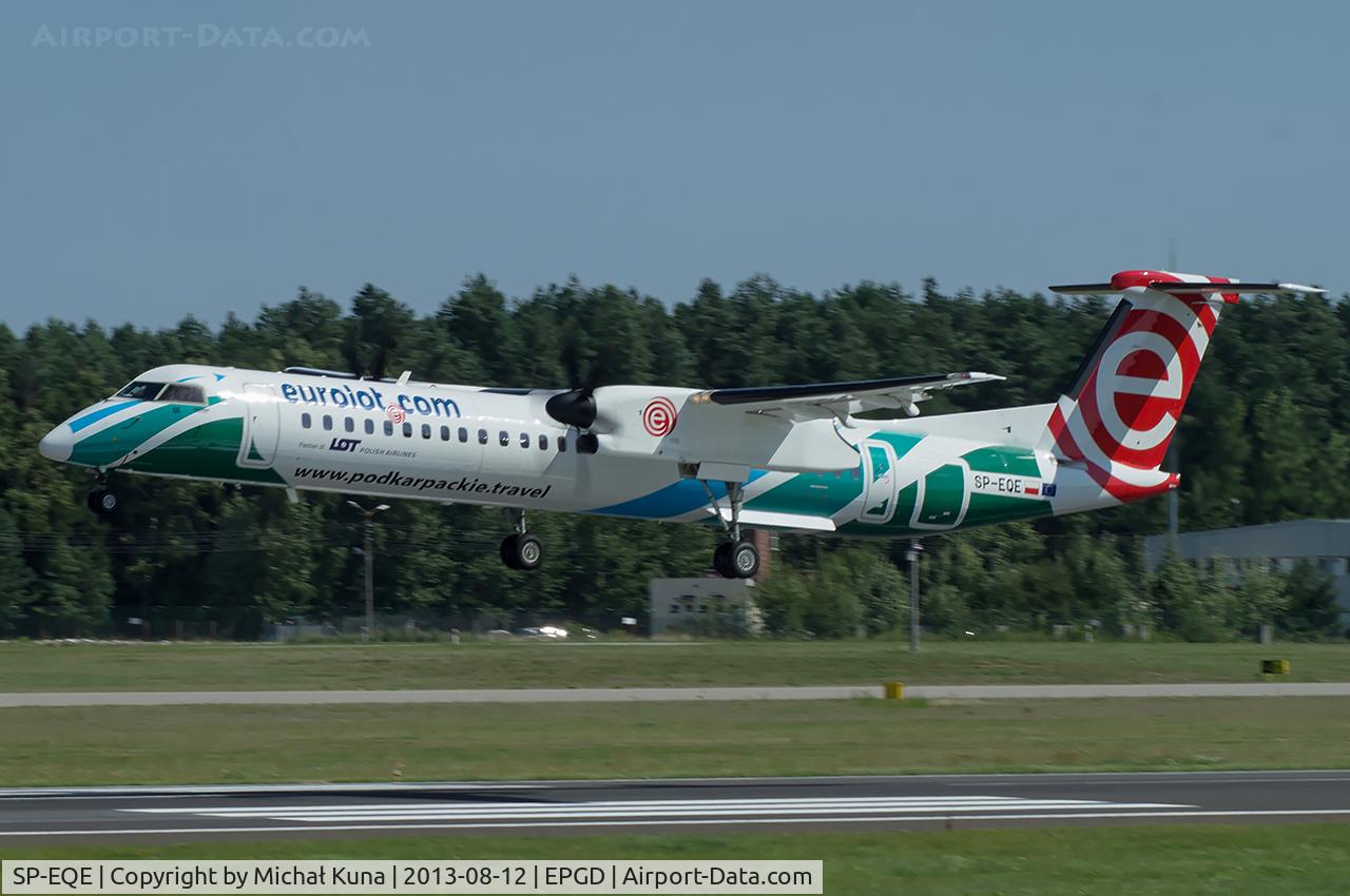 SP-EQE, 2012 Bombardier DHC-8-402Q Dash 8 Dash 8 C/N 4417, Lech Walesa Airport , Gdansk , Poland