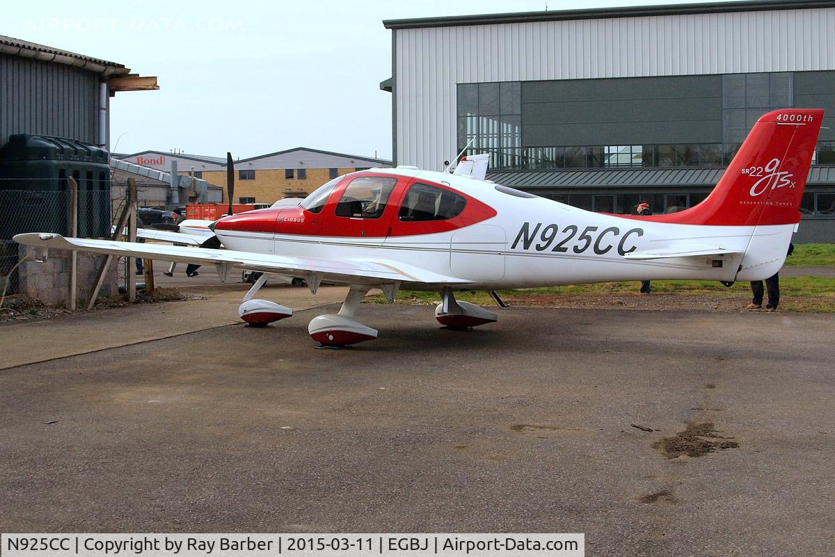 N925CC, 2008 Cirrus SR22 G3 GTSX Perspective C/N 2992, Cirrus Design SR-22 GTSx [2992] Staverton~G 11/03/2015