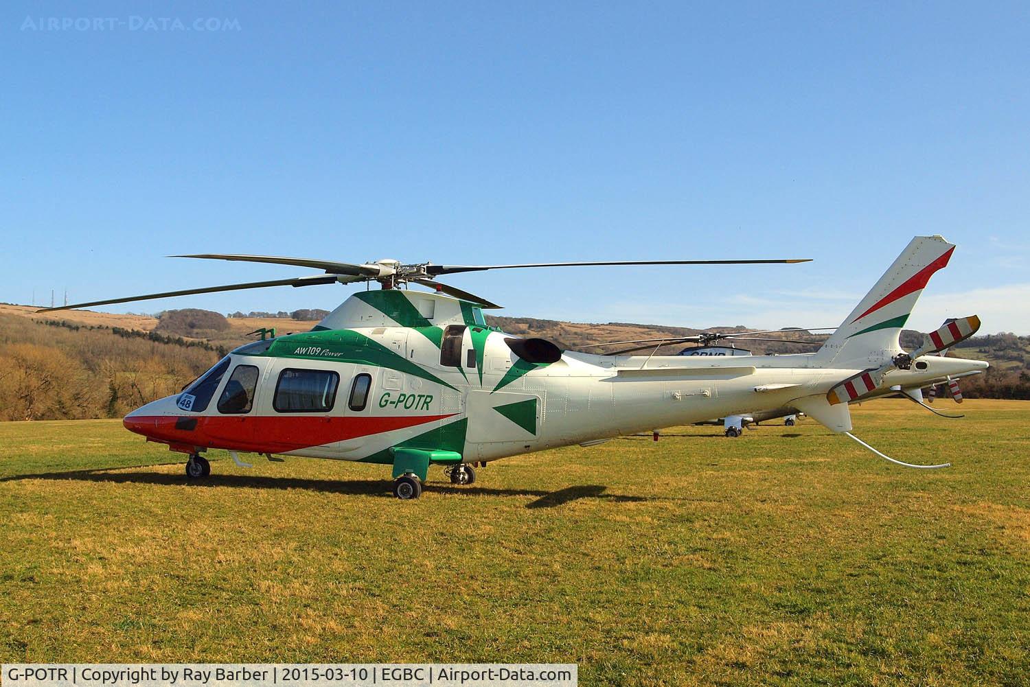 G-POTR, 1999 Agusta A-109E Power C/N 11043, Agusta A-109E Power [11043] (Castle Air) Cheltenham Racecourse~G 10/03/2015