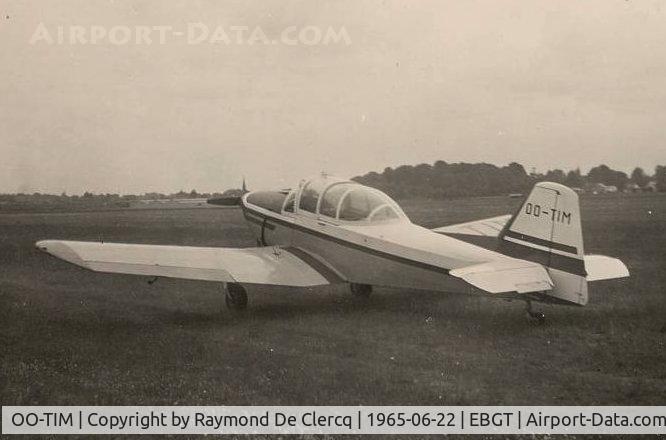 OO-TIM, 1950 Fokker S.11-1 Instructor C/N 6198, Ghent airfield in 1965.