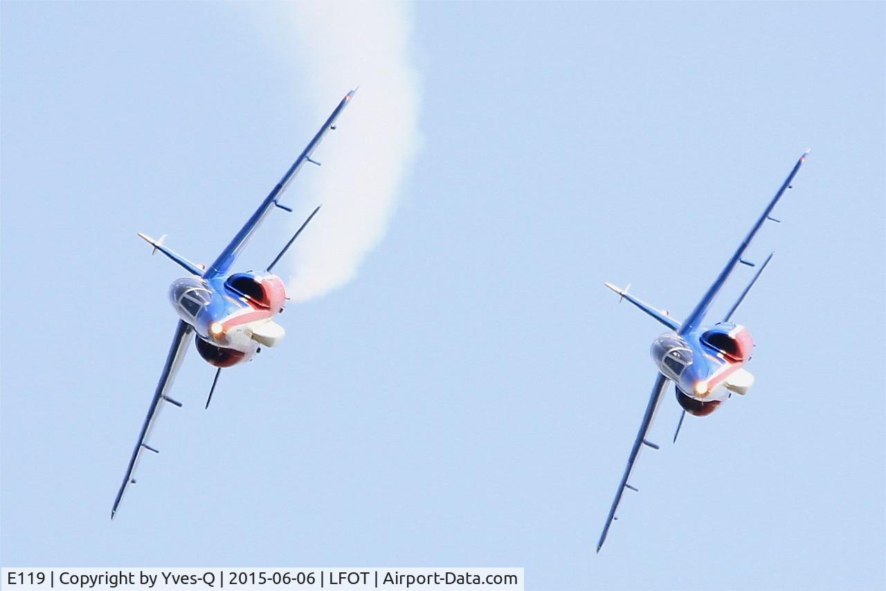 E119, Dassault-Dornier Alpha Jet E C/N E119, Dassault-Dornier Alpha Jet E (F-UGFE), Athos 08 of Patrouille de France 2015, On display, Tours-St Symphorien Air Base 705 (LFOT-TUF) Open day 2015