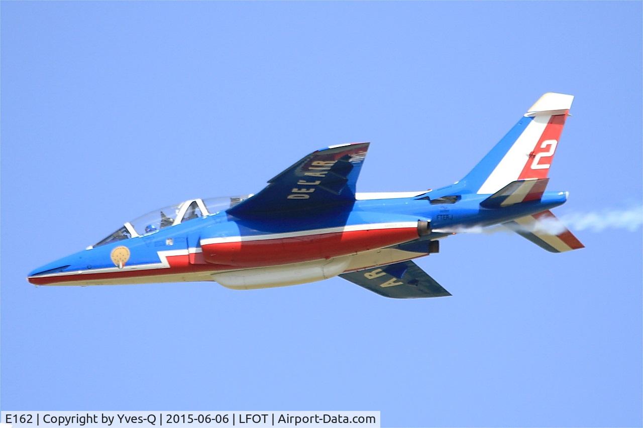 E162, Dassault-Dornier Alpha Jet E C/N E162, Dassault-Dornier Alpha Jet E (F-TERJ), Athos 02 of Patrouille de France 2015, On display, Tours-St Symphorien Air Base 705 (LFOT-TUF) Open day 2015