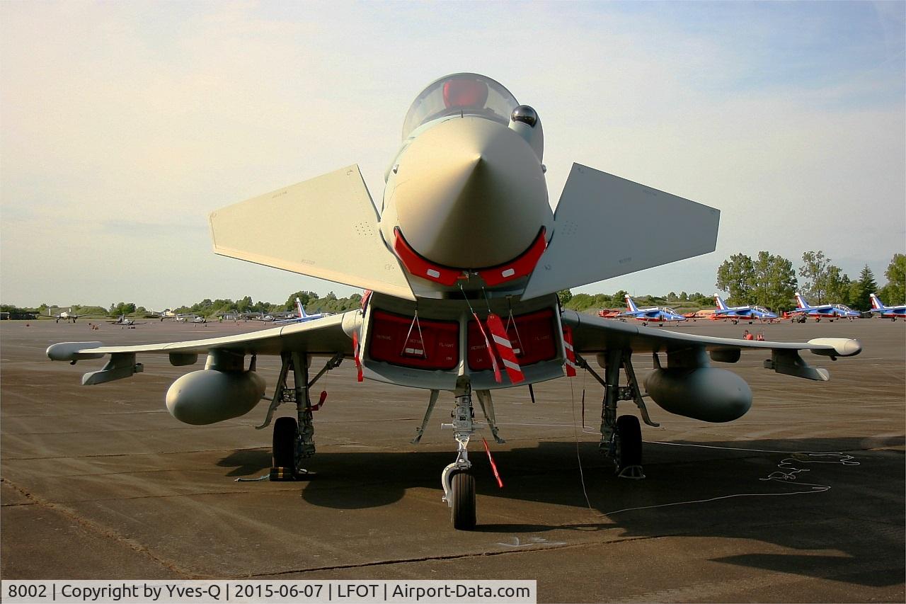 8002, 2015 Eurofighter EF-2000 Typhoon S C/N CS032/450, Royal Saudi Air Force Eurofighter EF-2000 Typhoon, Static display, Tours-St Symphorien Air Base 705 (LFOT-TUF) Open day 2015