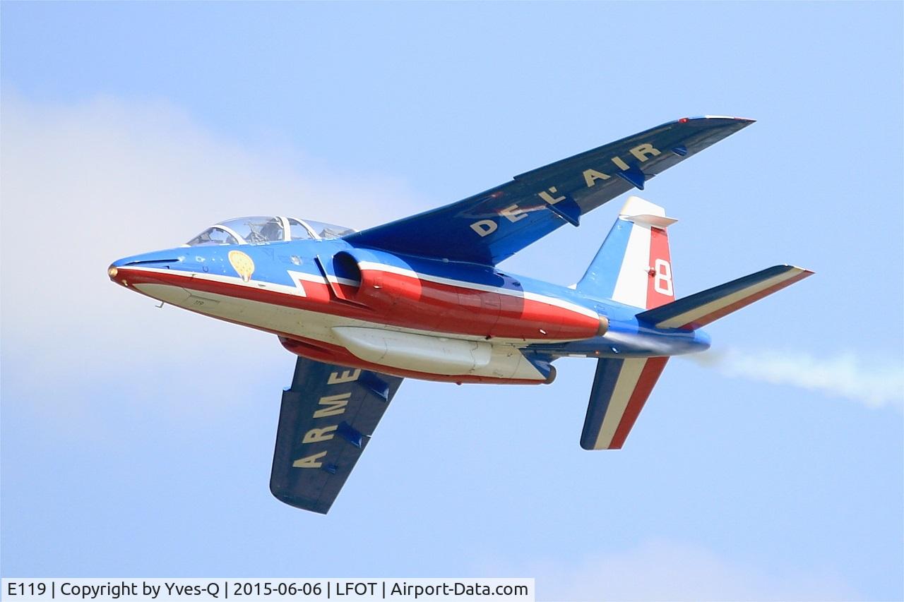E119, Dassault-Dornier Alpha Jet E C/N E119, Dassault-Dornier Alpha Jet E (F-UGFE), Athos 08 of Patrouille de France 2015, On display, Tours-St Symphorien Air Base 705 (LFOT-TUF) Open day 2015