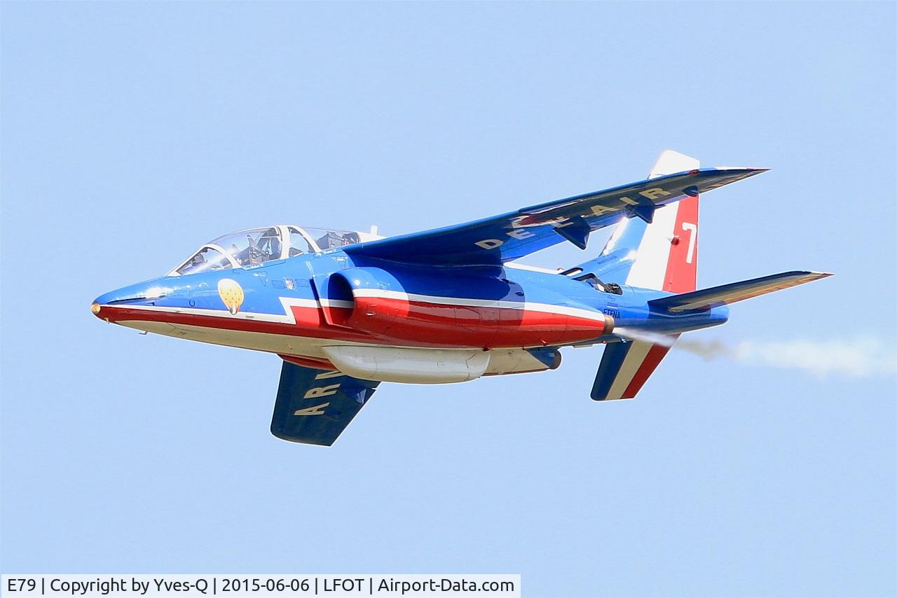 E79, Dassault-Dornier Alpha Jet E C/N E79, Dassault-Dornier Alpha Jet E (F-TENA), Athos 07 of Patrouille de France 2015, On display, Tours-St Symphorien Air Base 705 (LFOT-TUF) Open day 2015