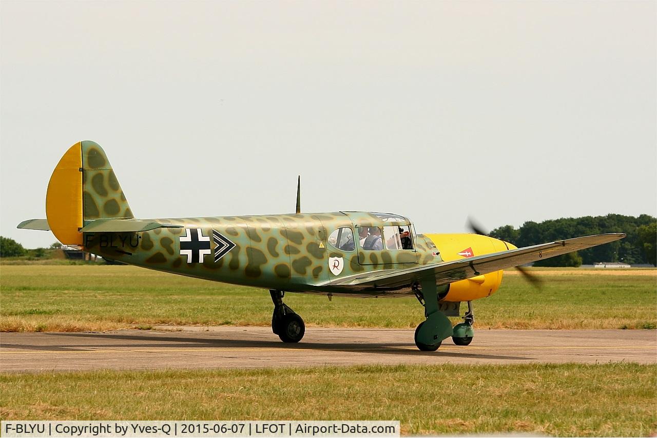F-BLYU, Nord 1101 Noralpha C/N 18, Nord 1101 Noralpha, Taxiing to parking area, Tours-St Symphorien Air Base 705 (LFOT-TUF) Open day 2015