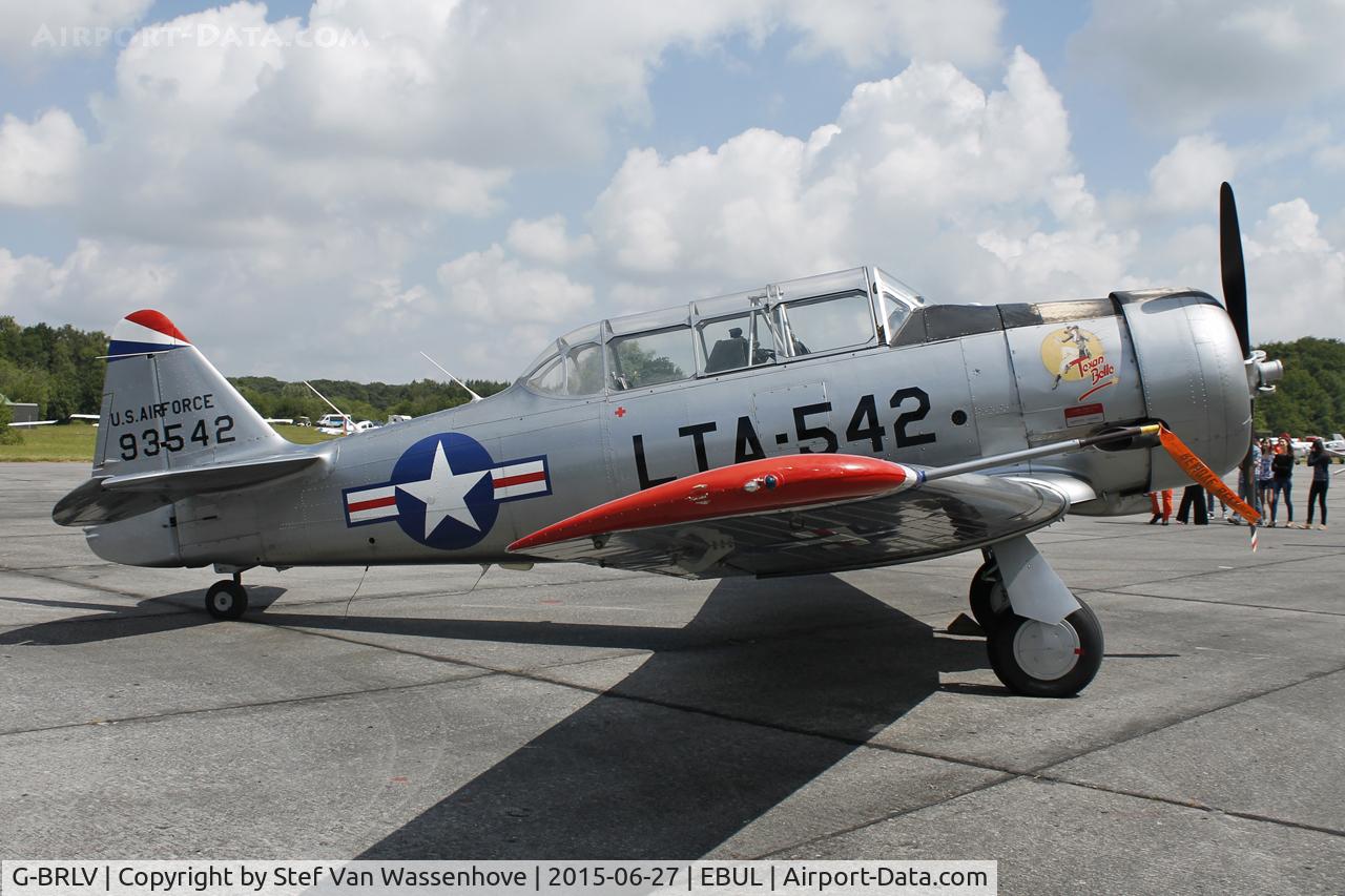 G-BRLV, 1954 Canadian Car & Foundry T-6 Harvard Mk.4 C/N CCF4-194, Ursel Avia 2015.