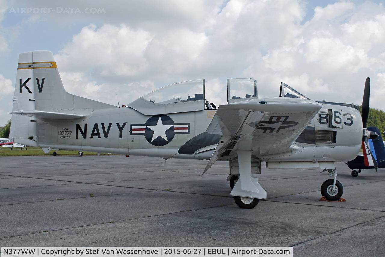 N377WW, 1954 North American T-28B Trojan C/N 200-140, Ursel Avia 2015