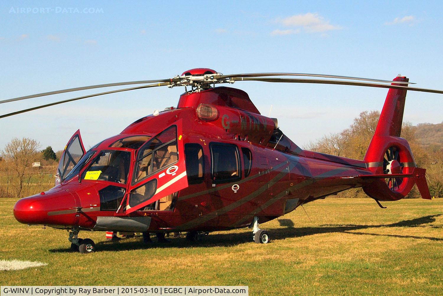 G-WINV, 2006 Eurocopter EC-155B-1 C/N 6748, Eurocopter EC.155B1 Dauphin [6748] (Starspeed) Cheltenham Racecourse~G 10/03/2015