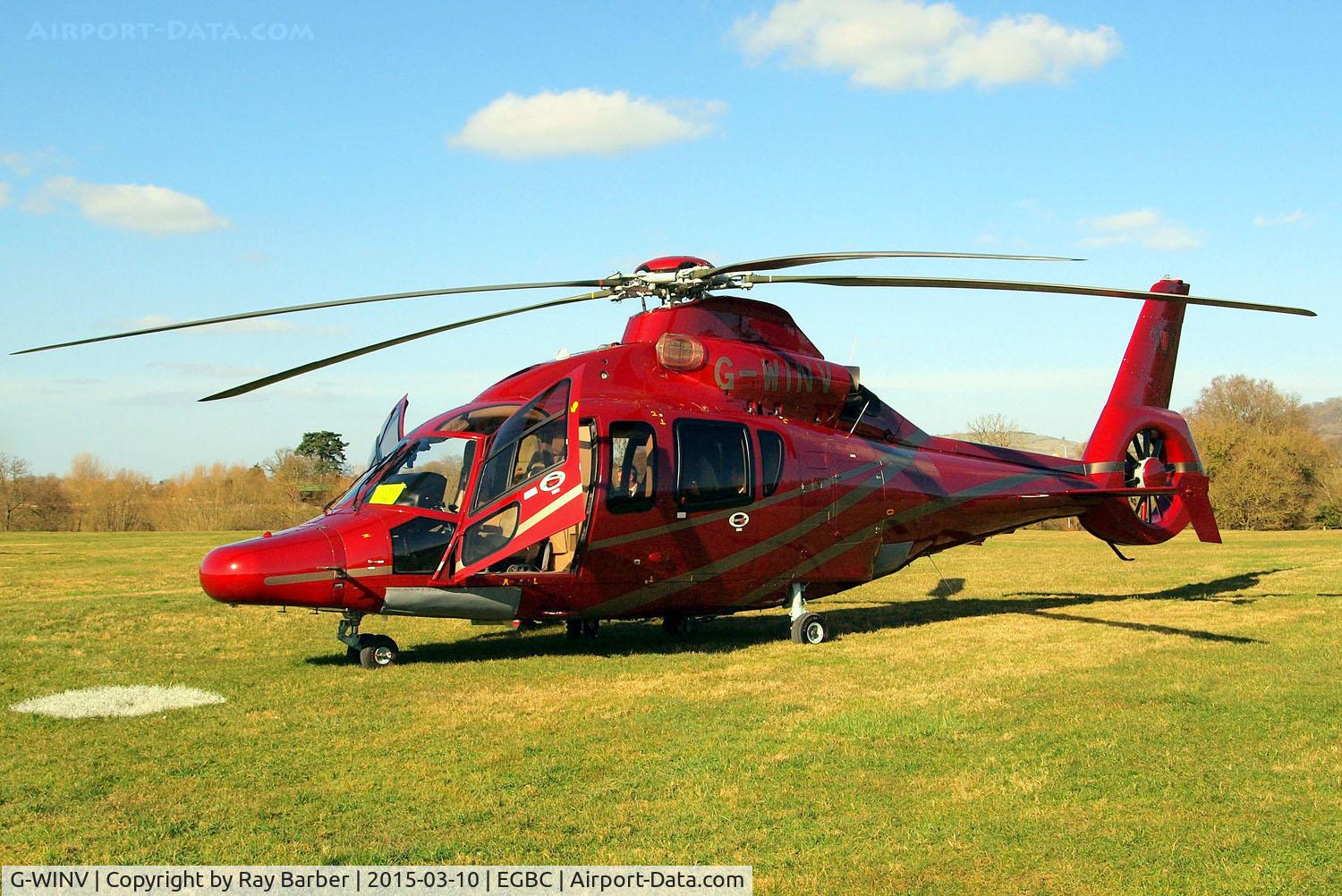 G-WINV, 2006 Eurocopter EC-155B-1 C/N 6748, Eurocopter EC.155B1 Dauphin [6748] (Starspeed) Cheltenham Racecourse~G 10/03/2015