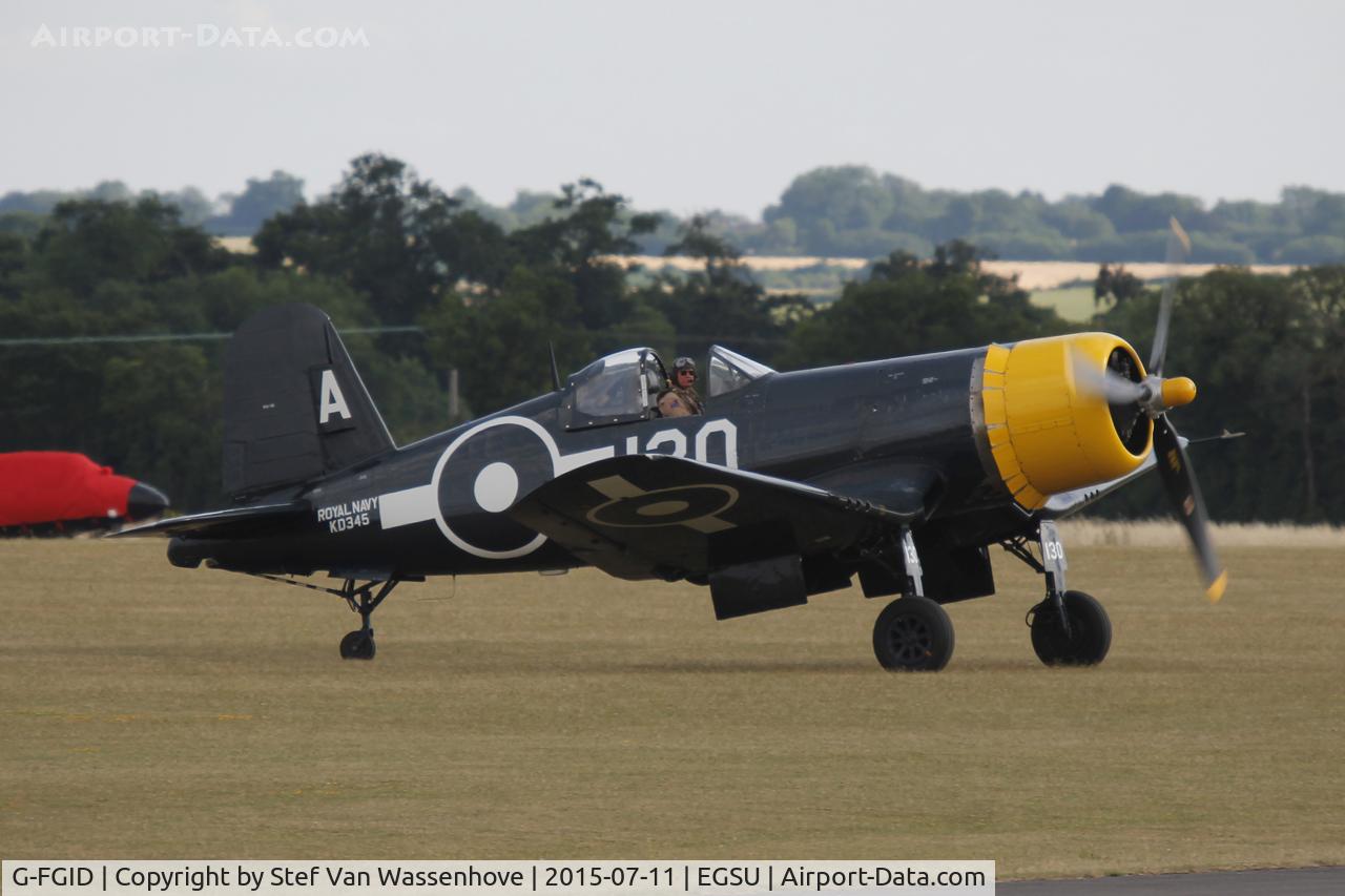 G-FGID, 1945 Goodyear FG-1D Corsair C/N 3111, Duxford Flying Legends 2015.