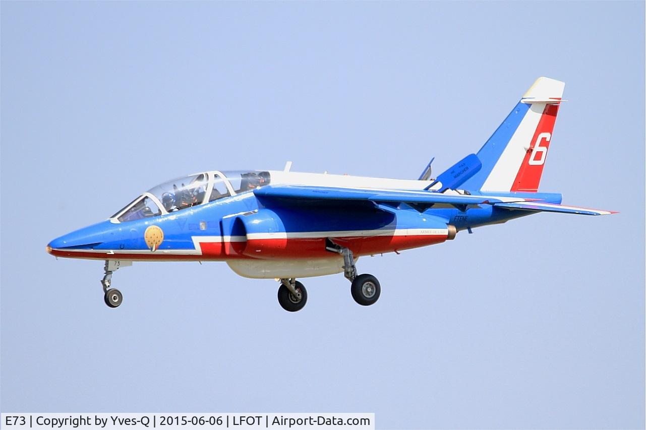 E73, Dassault-Dornier Alpha Jet E C/N E73, Dassault-Dornier Alpha Jet E (F-TENE), Athos 06 of Patrouille de France 2015, Tours-St Symphorien Air Base 705 (LFOT-TUF) Open day 2015