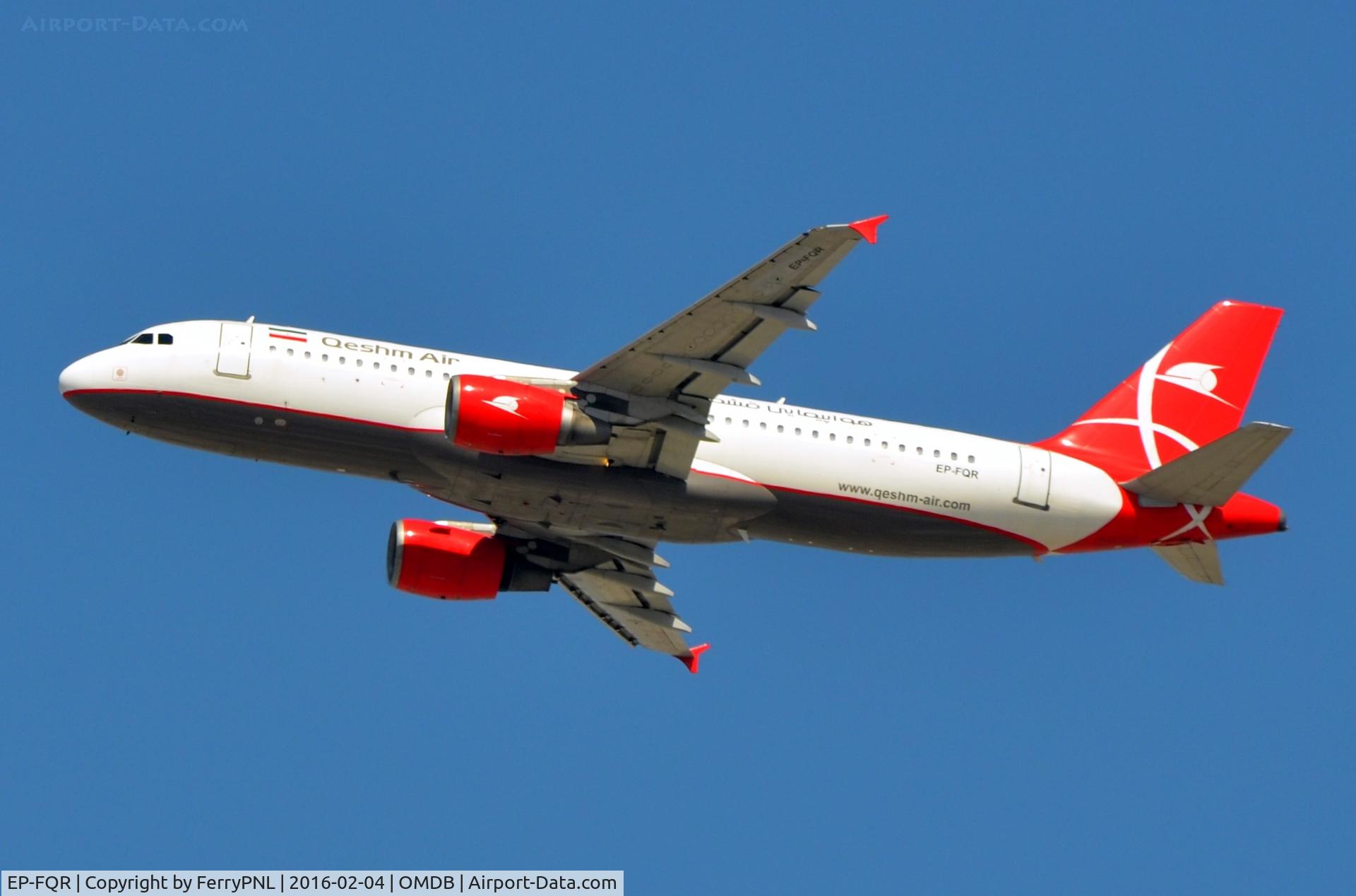 EP-FQR, 1996 Airbus A320-214 C/N 617, Qeshm Airlines A320 departing