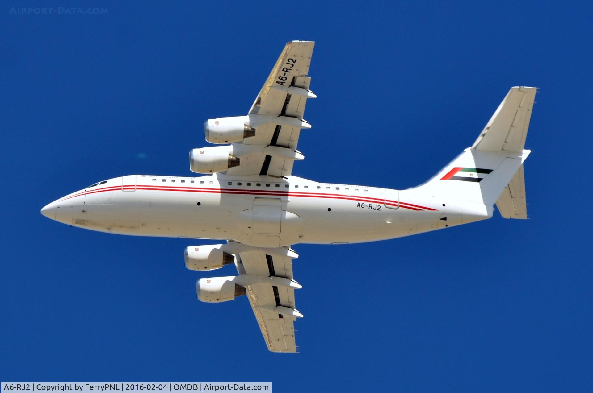 A6-RJ2, 1998 British Aerospace Avro 146-RJ85A C/N E2325, UAE BAe146