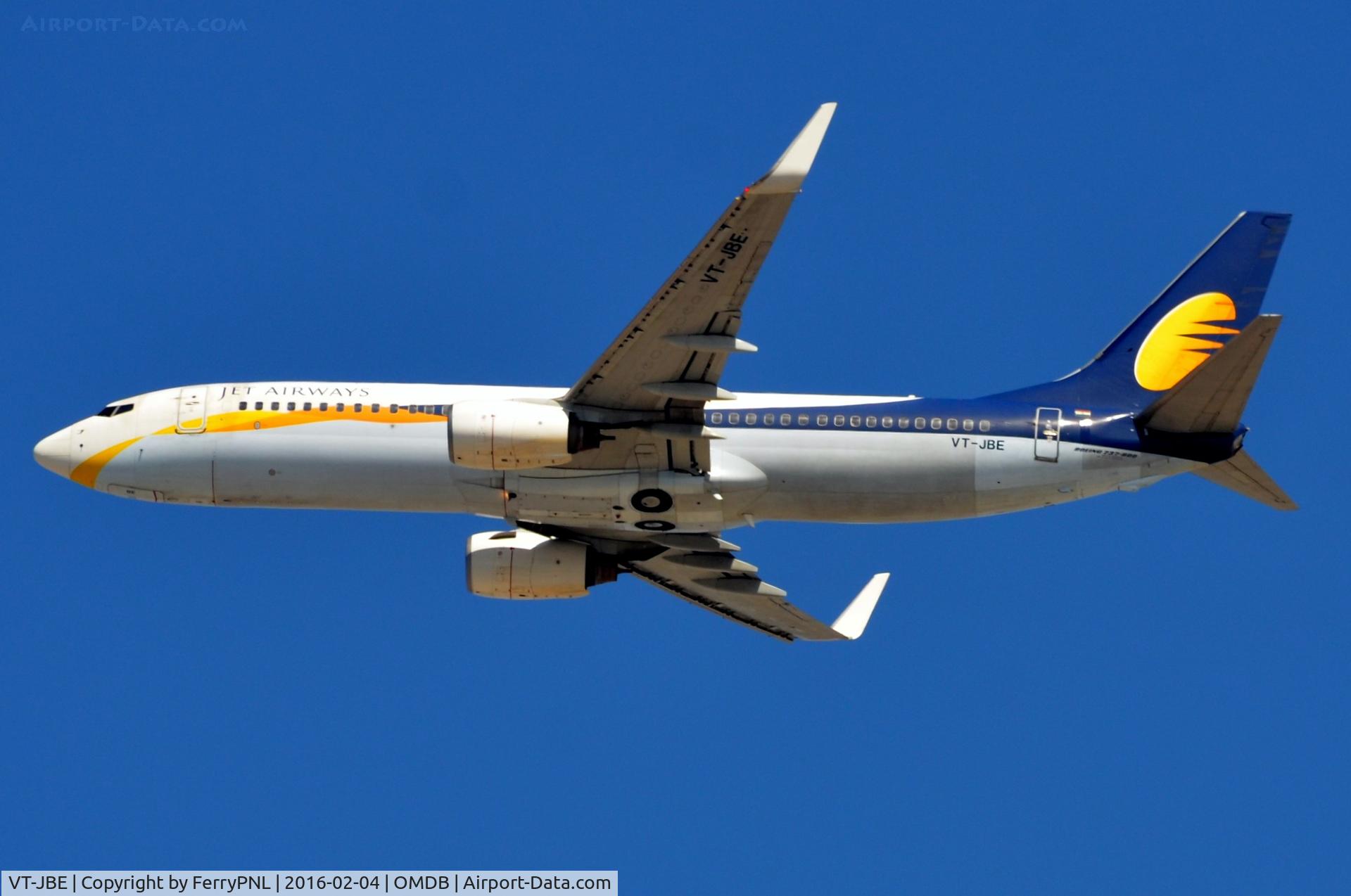 VT-JBE, 2007 Boeing 737-85R C/N 35106, Jet Airways B738