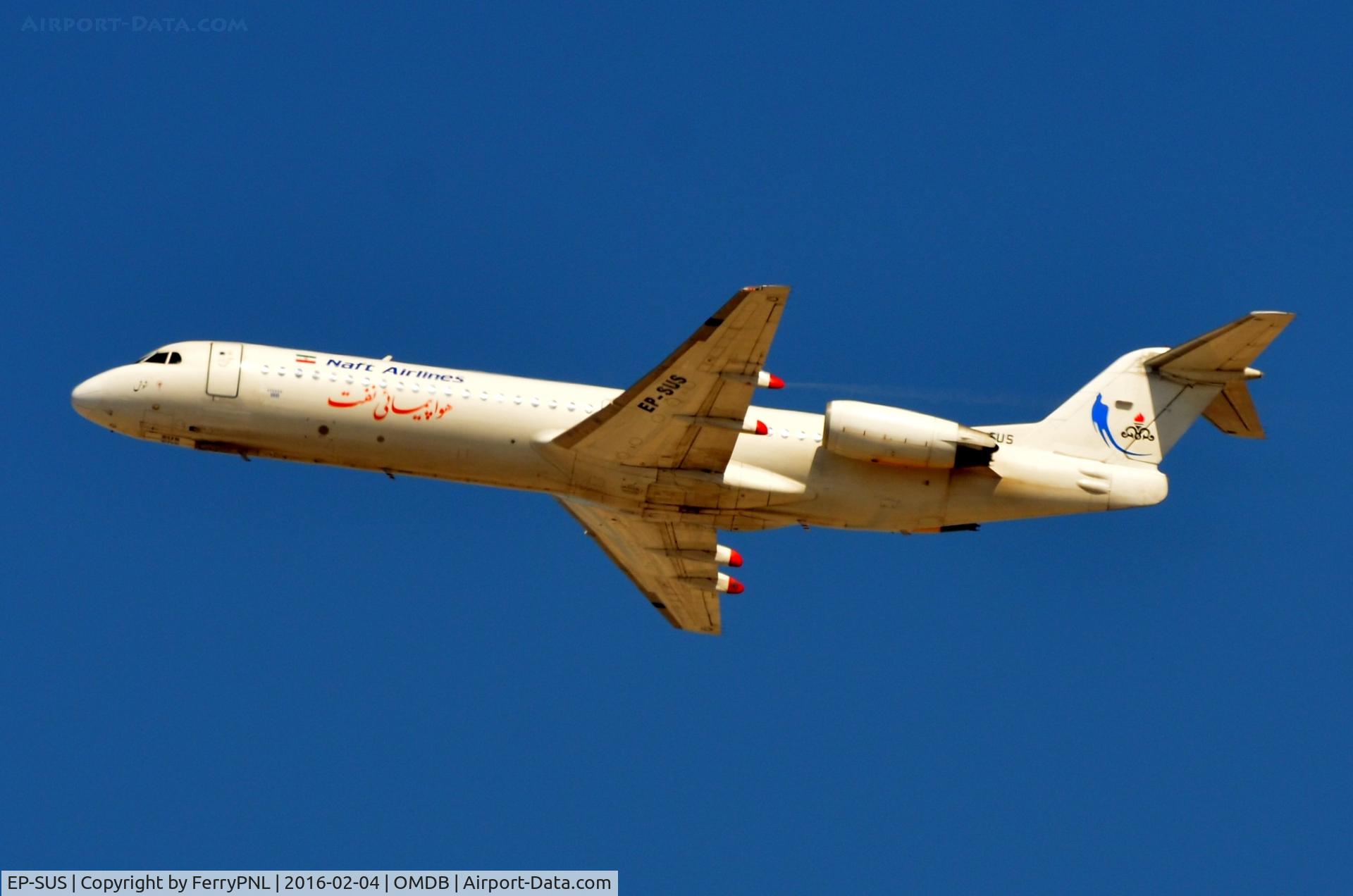 EP-SUS, 1995 Fokker 100 (F-28-0100) C/N 11487, Naft Airlines Fokker 100 used to operate in Air France colours as F-GPXA.