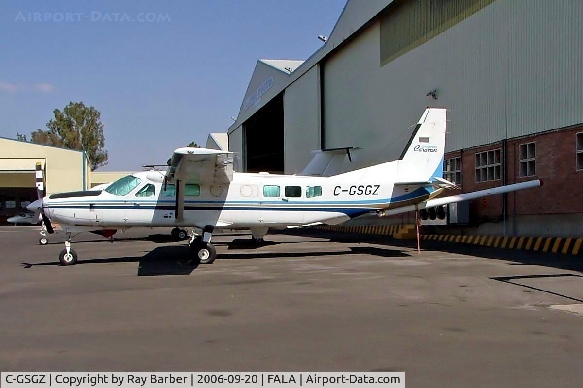 C-GSGZ, 1995 Cessna 208B Grand Caravan C/N 208B0493, C-GSGZ   Cessna 208B Grand Caravan [208B-0493] (Sander Geophysics) Lanseria 20/09/2006