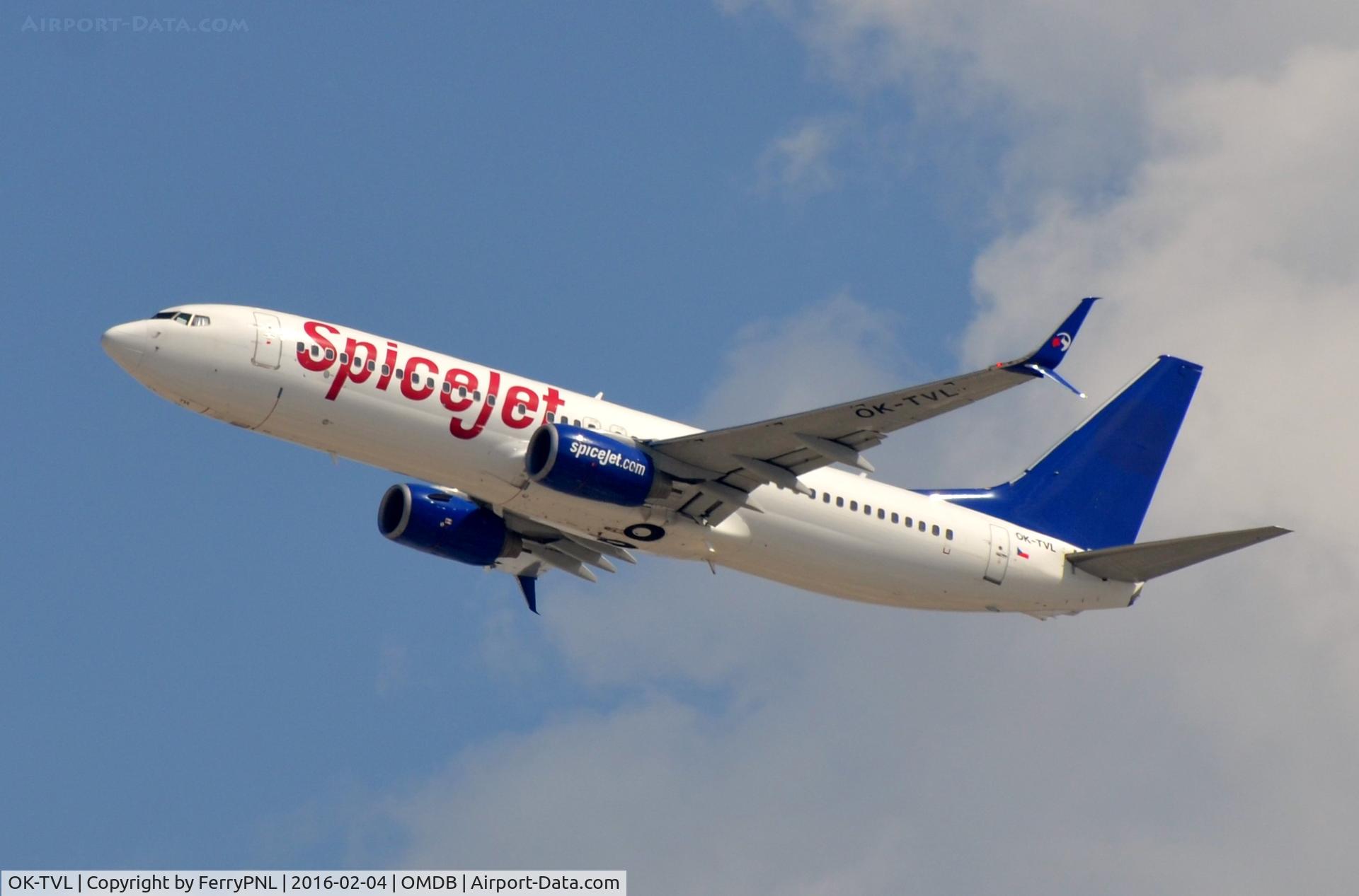OK-TVL, 2010 Boeing 737-8FN C/N 37076, Spicejet B738 (Travel Service)