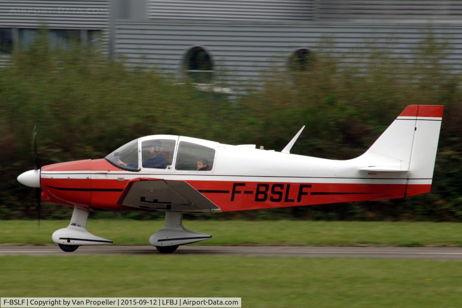 F-BSLF, Robin DR-315 Petit Prince C/N 537, Robin DR.315 Petit Prince of Aéroclub de St Junien taking off from the runway of Saint-Junien airfield, France