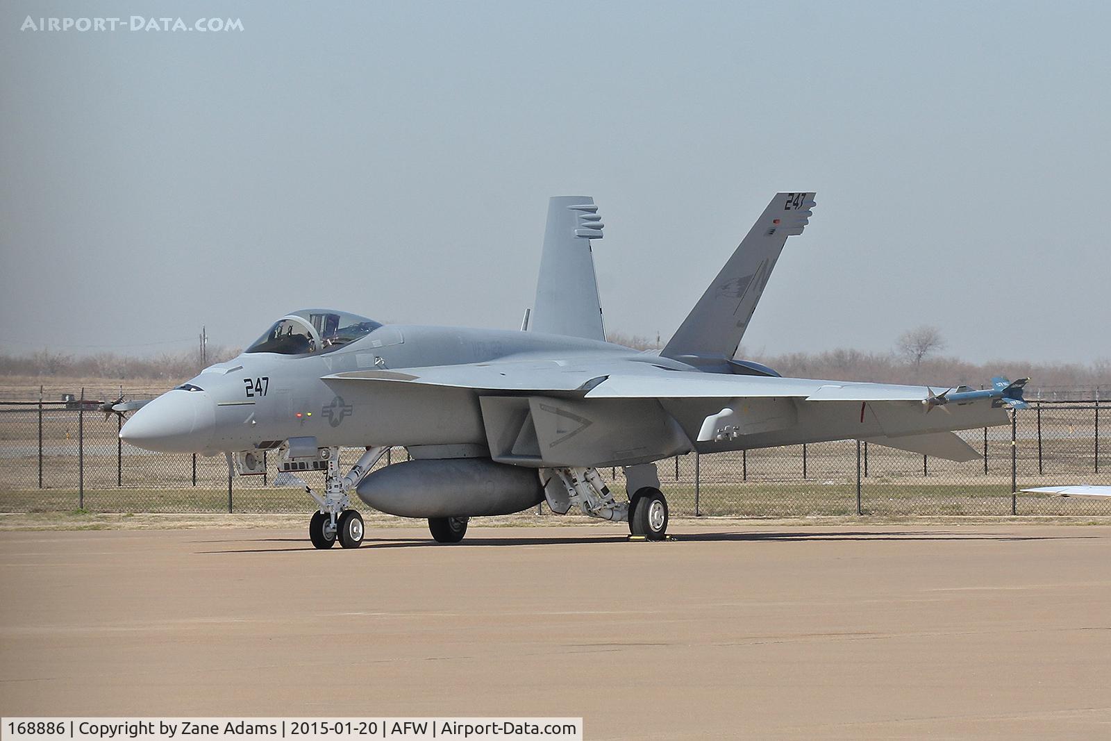 168886, Boeing F/A-18E Super Hornet C/N E263, On the ramp at Alliance Airport - Fort Worth, TX