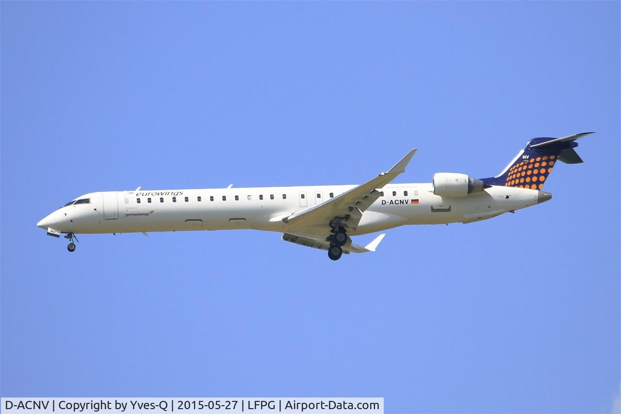 D-ACNV, 2011 Bombardier CRJ-900LR (CL-600-2D24) C/N 15268, Canadair Regional Jet CRJ-900LR, Short approach rwy 27R, Paris-Roissy Charles De Gaulle airport (LFPG-CDG)