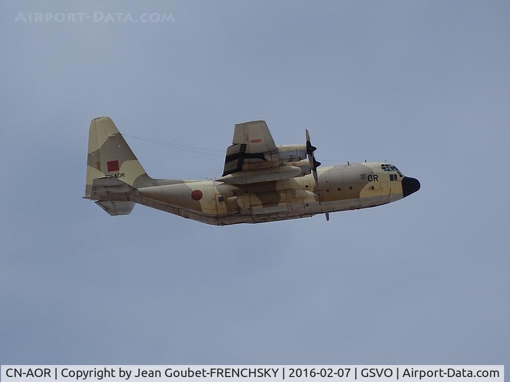 CN-AOR, 1981 Lockheed KC-130H Hercules C/N 382-4907, Maroc Air Force take off Dakhla airport