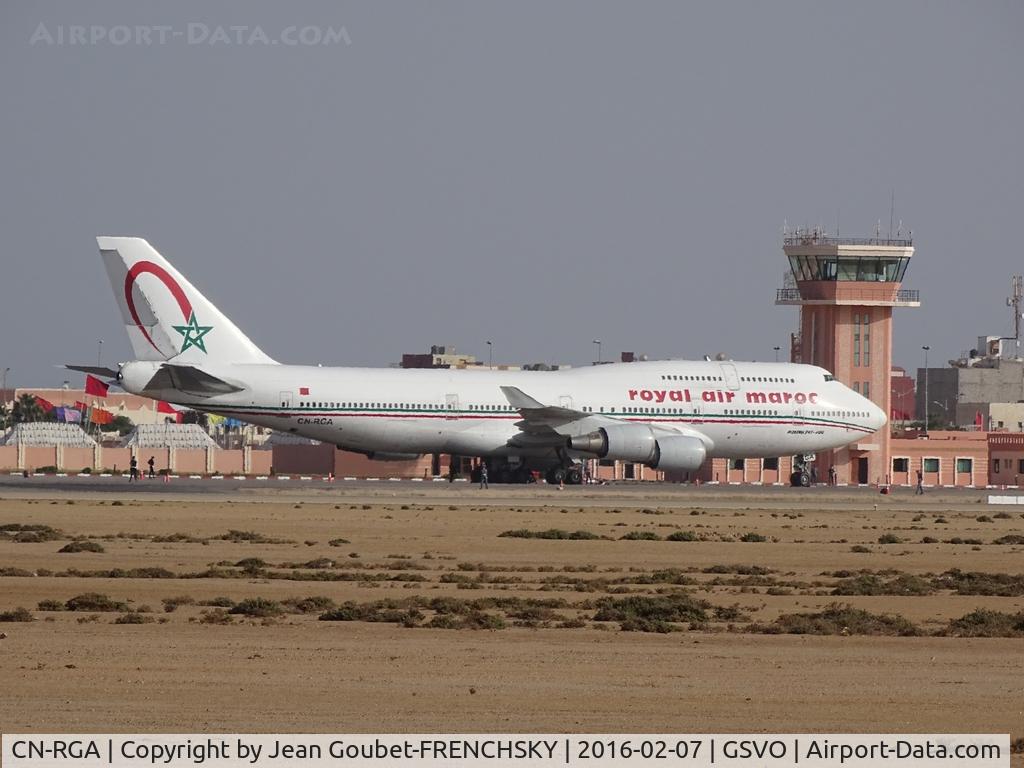 CN-RGA, 1993 Boeing 747-428 C/N 25629, Maroc One pour la visite officielle de Sa Majesté à Dakhla