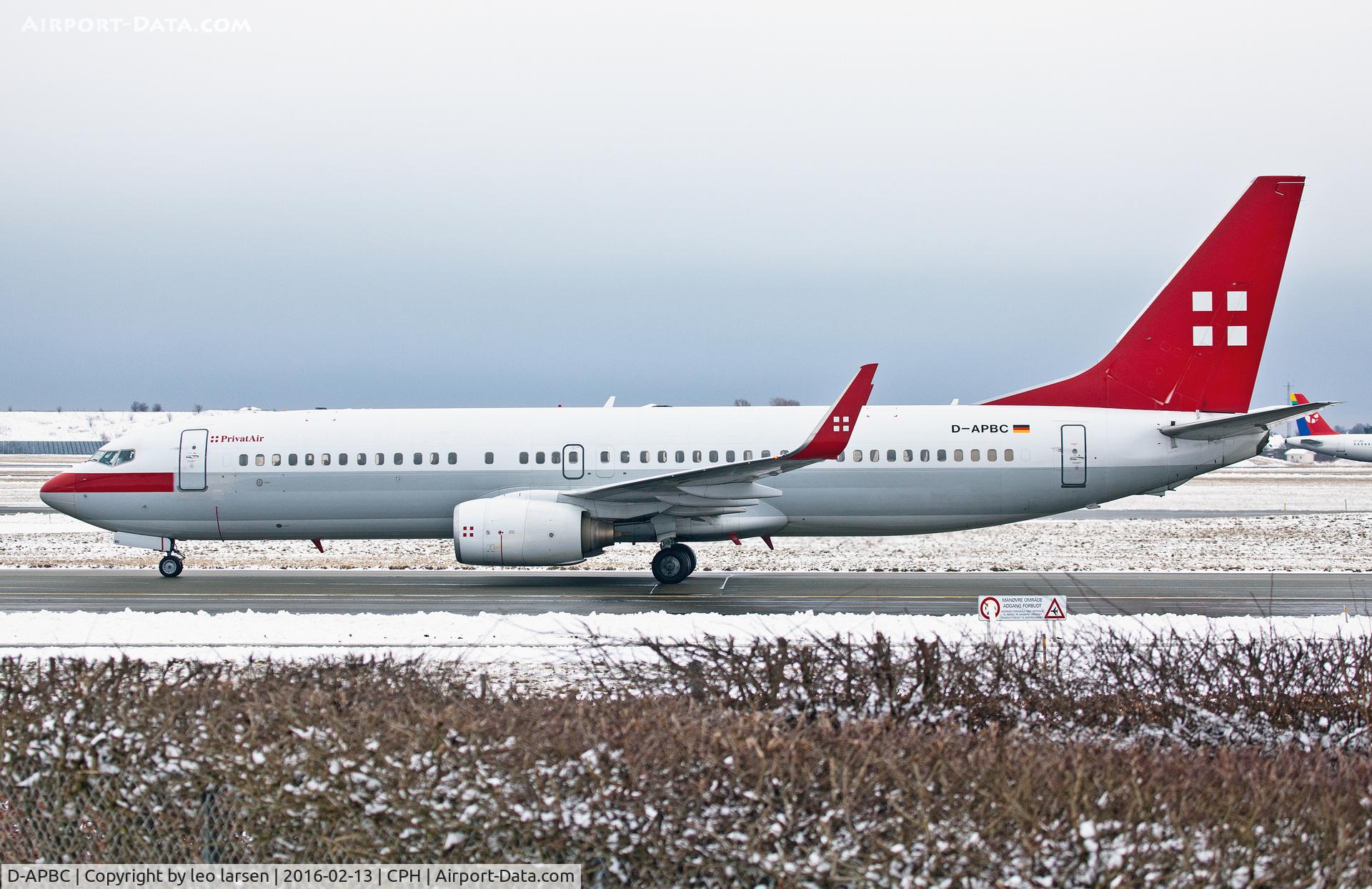 D-APBC, 2004 Boeing 737-8BK C/N 33016, Copenhagen 13.2.16
