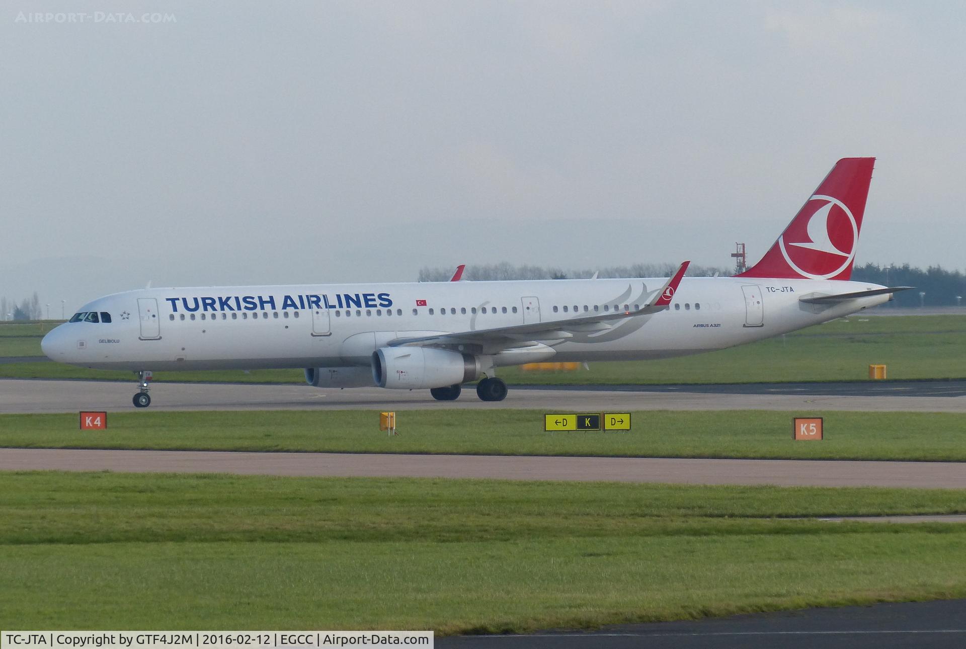TC-JTA, 2015 Airbus A321-231 C/N 6781, TC-JTA at Manchester 12.2.16