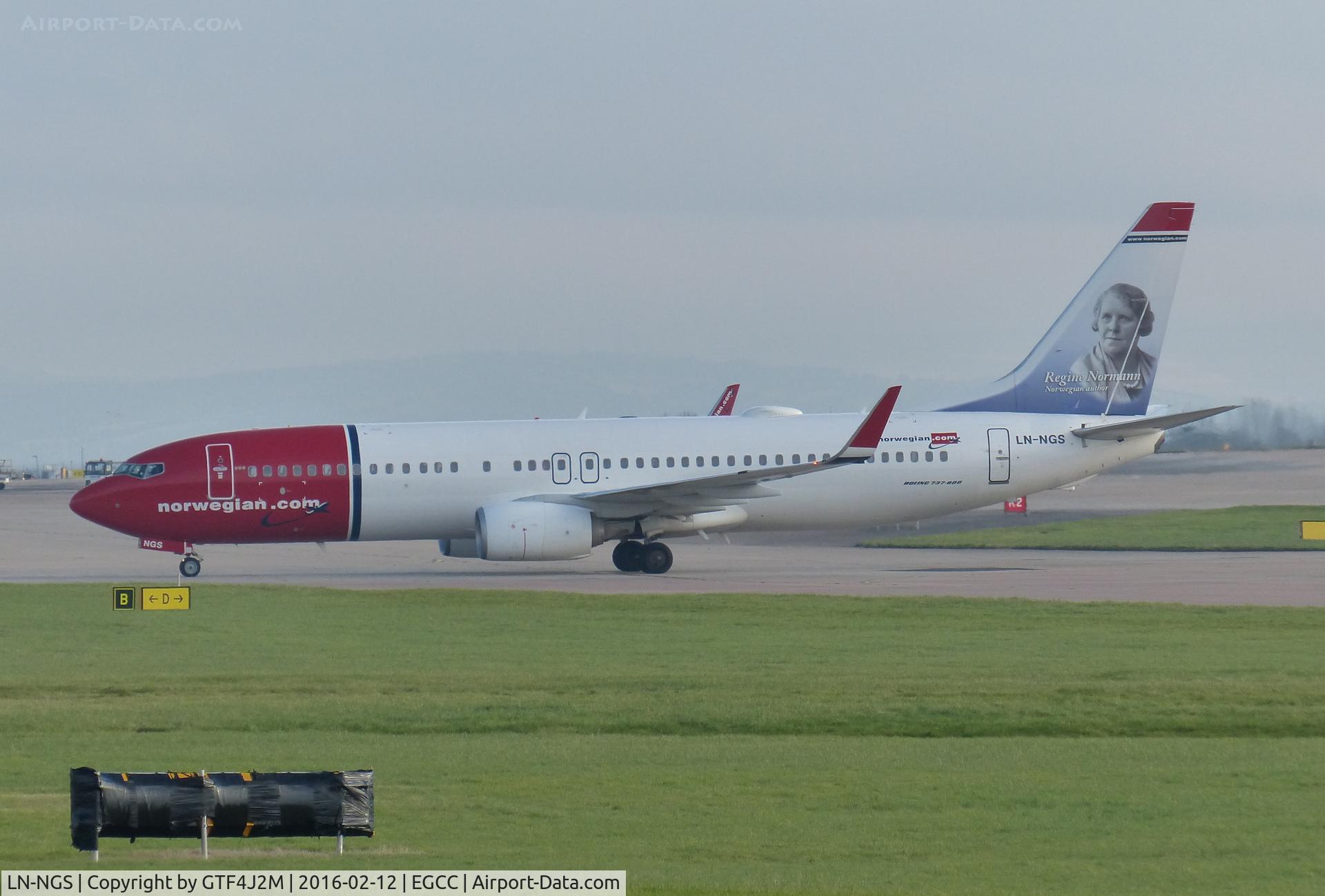 LN-NGS, 2014 Boeing 737-8JP C/N 39029, LN-NGS  Manchester 12.2.16