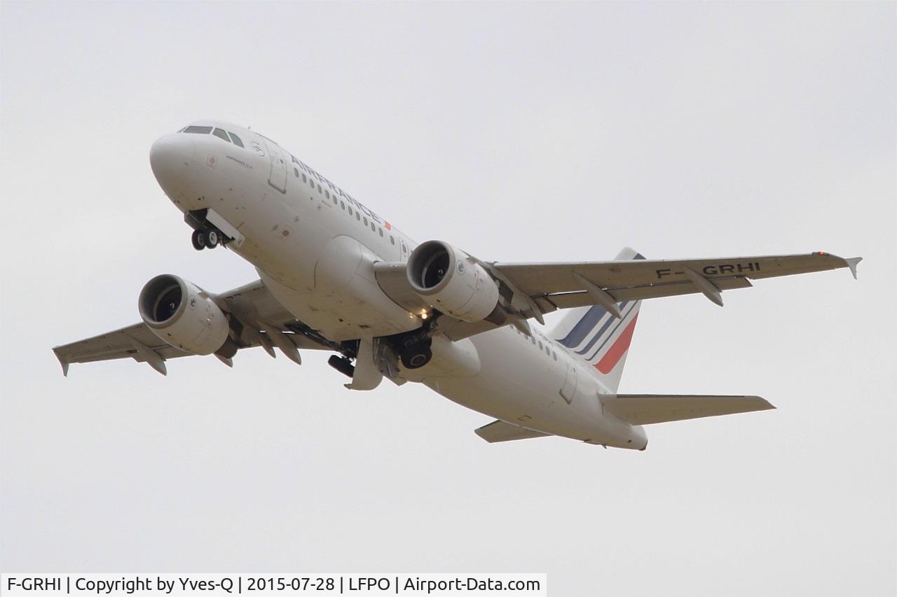 F-GRHI, 2000 Airbus A319-111 C/N 1169, Airbus A319-111, Take off rwy 24, Paris-Orly Airport (LFPO-ORY)