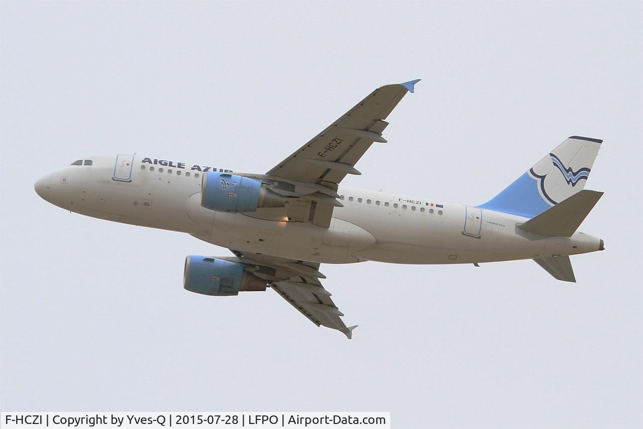 F-HCZI, 2010 Airbus A319-112 C/N 4268, Airbus A319-112, Take off rwy 24, Paris-Orly airport (LFPO-ORY)