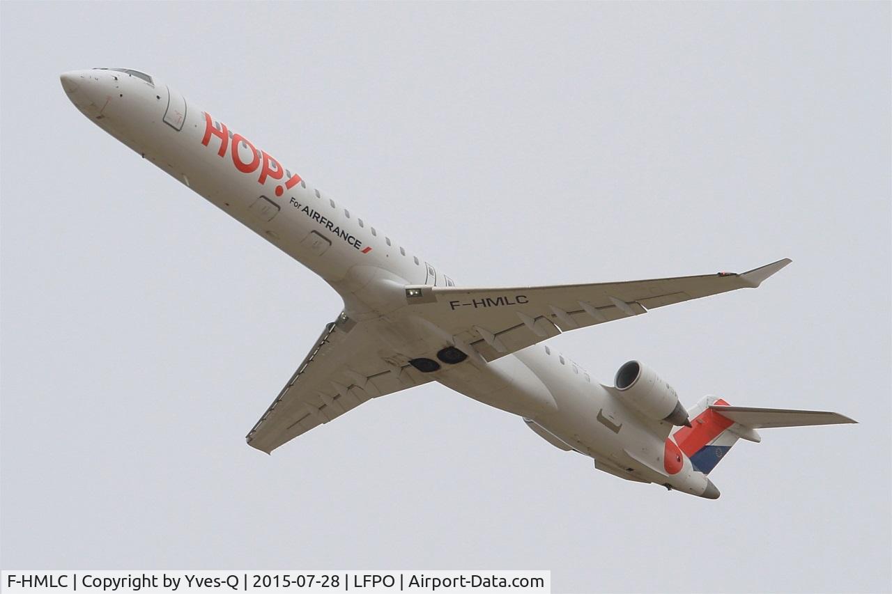 F-HMLC, 2010 Bombardier CRJ-1000EL NG (CL-600-2E25) C/N 19006, Bombardier CRJ-1000, Take off rwy 24, Paris-Orly airport (LFPO-ORY)